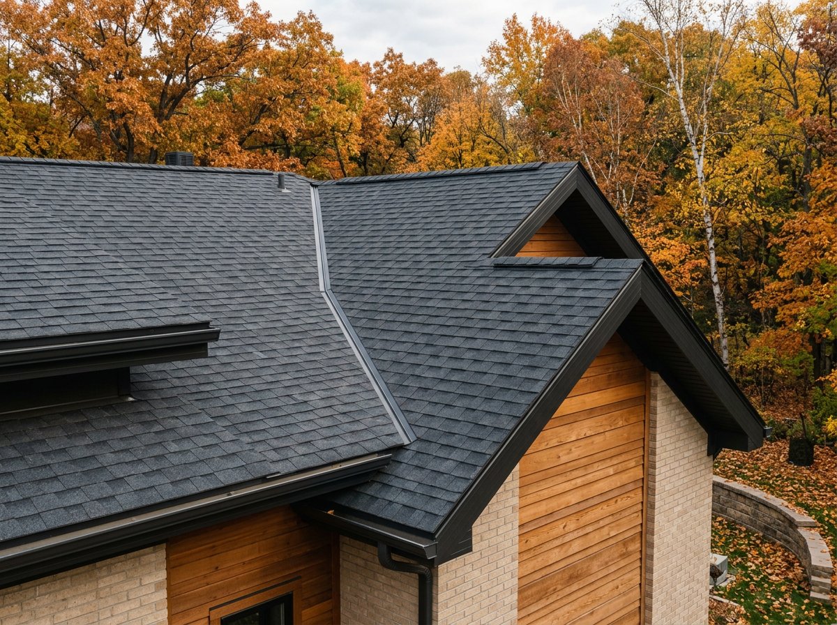 Concept rendering of a modern home with charcoal roof planes